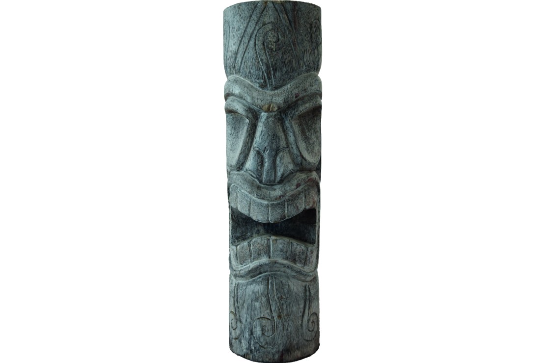 Totem Tiki Mauri Cendr Statue Cocotier D Covrac