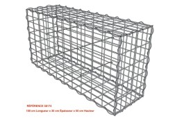 Gabion Décoratif 100x30x50 -Ref 38174-