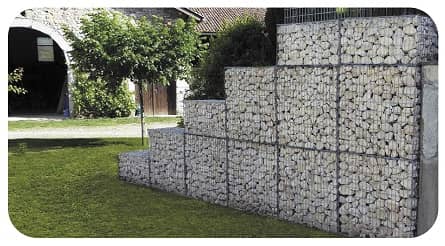 Décorer son jardin avec des pierres : gravier décoratif jardin, clôture  gabion