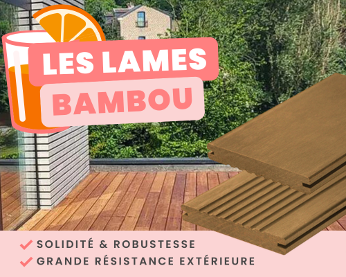 Terrasse en lames bambou